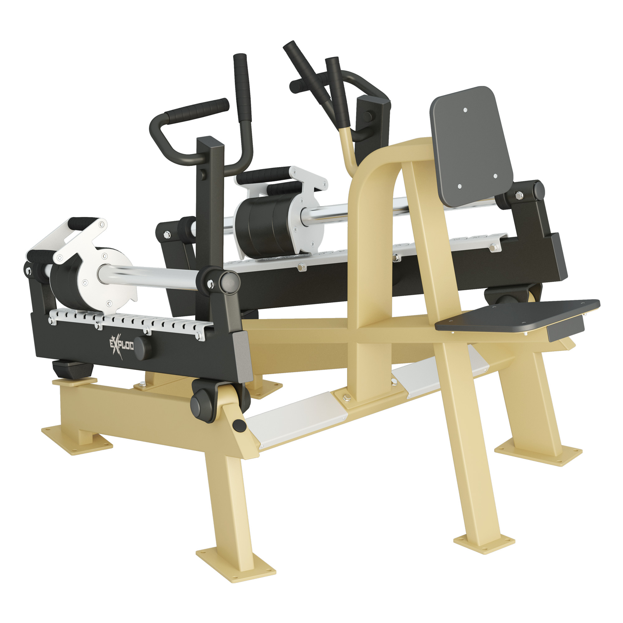 Rowing Machine KF804-S-ZEC, zinc-plated