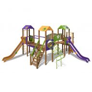 The Castle Playground Complex T903 New (violet, green and yellow