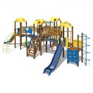 The Fortress Playground Complex T904 New (yellow and blue colors)