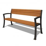 Ławka parkowa "Fala" InterAtletika LP002